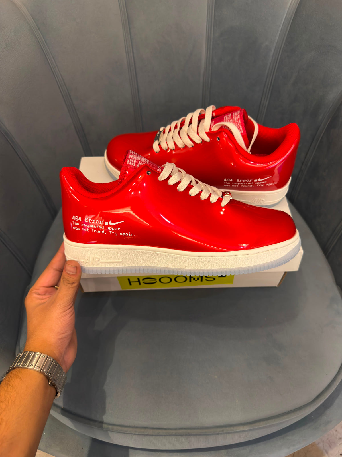 NIKE AIRFORCE ONE SWOOSH ERROR RED