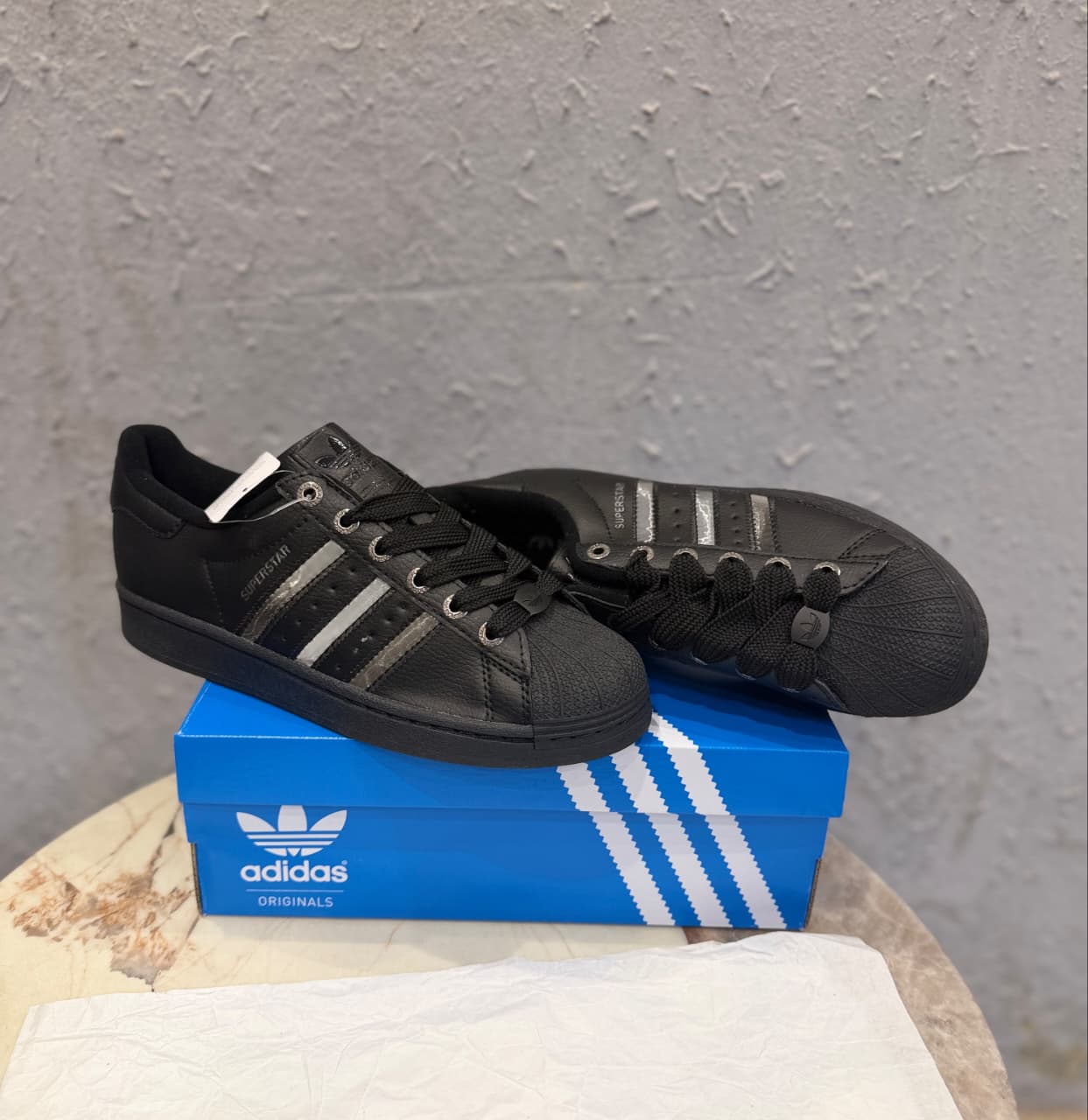 ADIDAS ORIGINALS SUPERSTAR 2ND BLACK SILVER