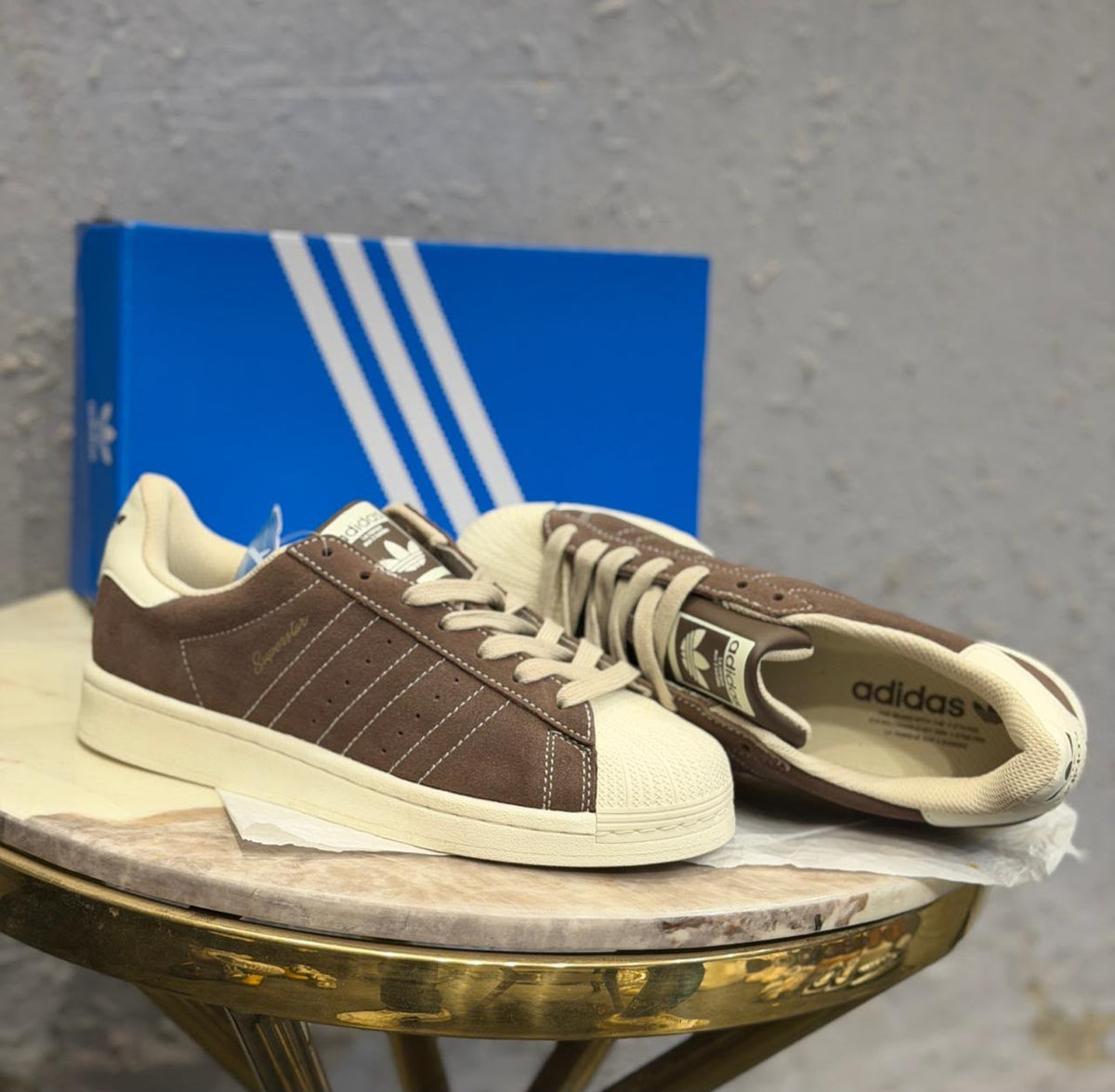 ADIDAS ORIGINAL SUPERSTAR BROWN EARTH