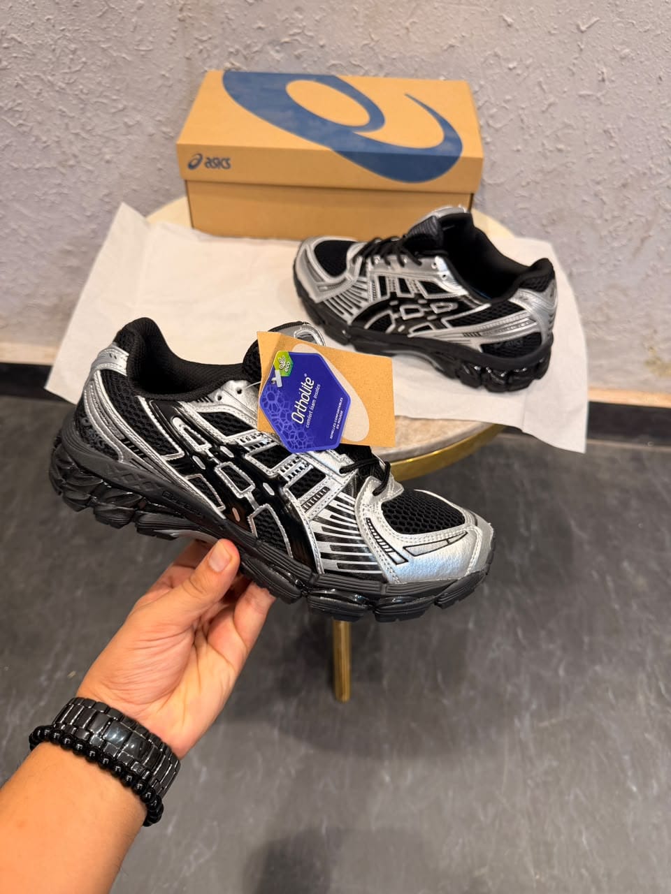ASICS  GEL NIMBUS 12. 1 KITH METALLIC BLACK