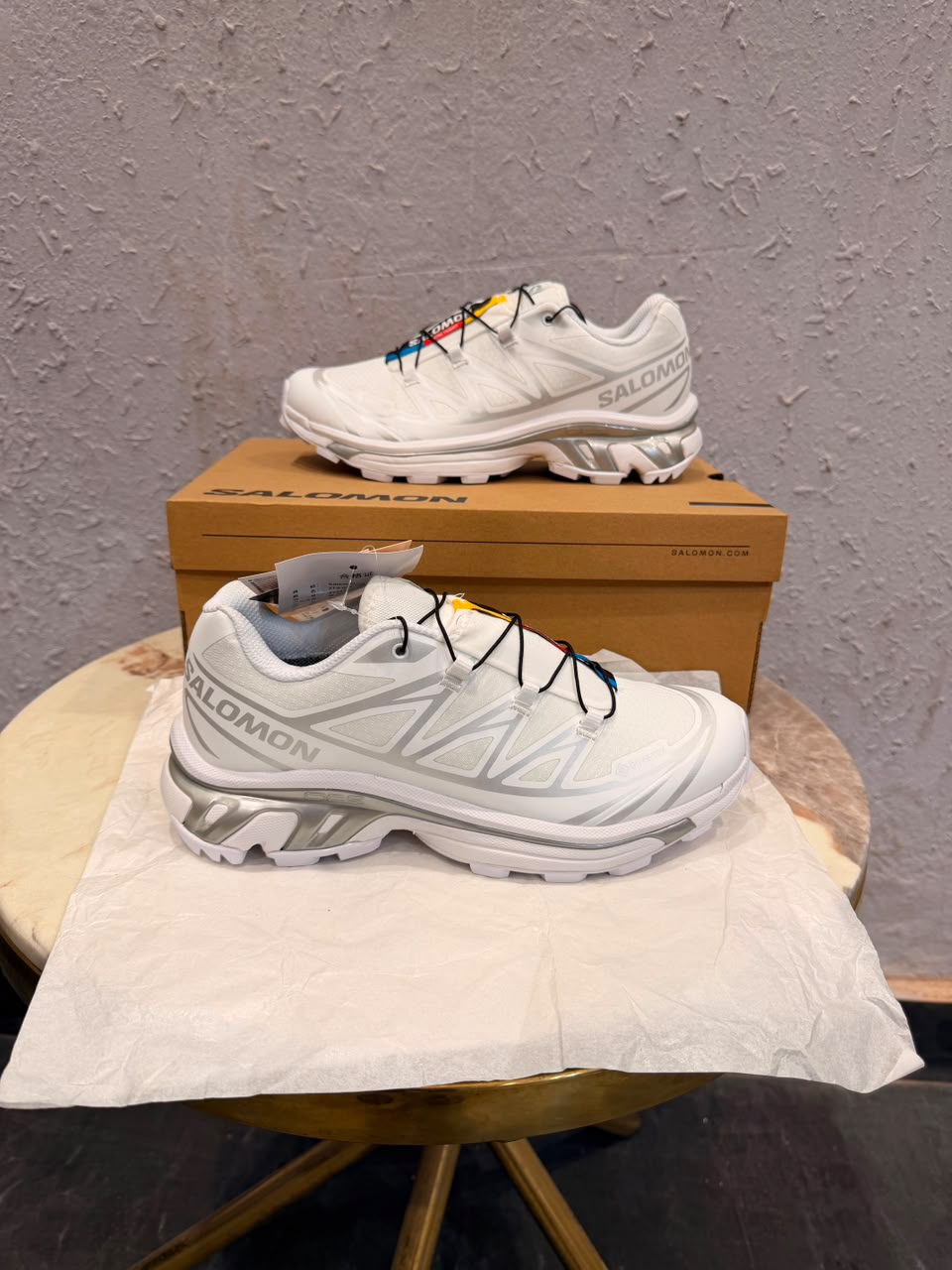 SALMON XT-6 LAB WHITE SILVER