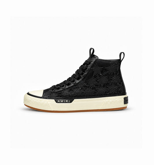 AMRI USA MUJER STAR HIGH BLACK SNEAKERS
