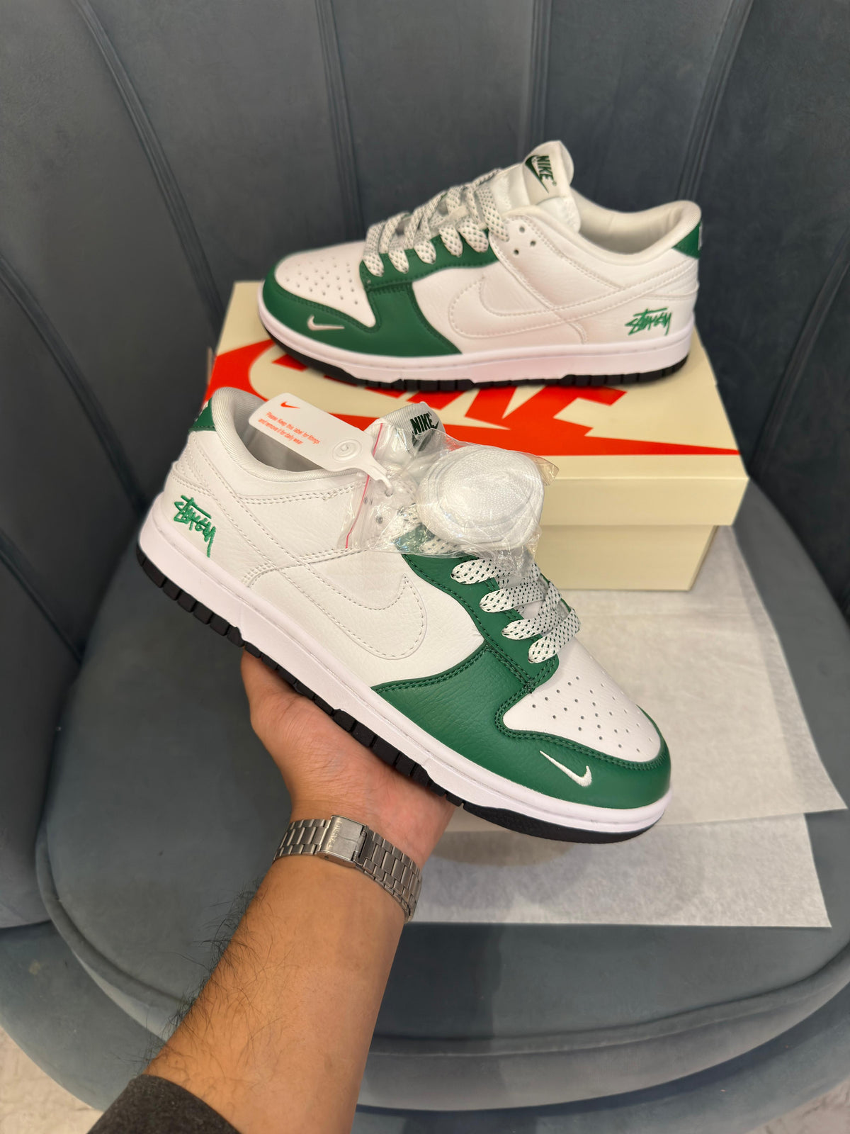 NIKE SB DUNK STUSSY WHITE GREEN 2026