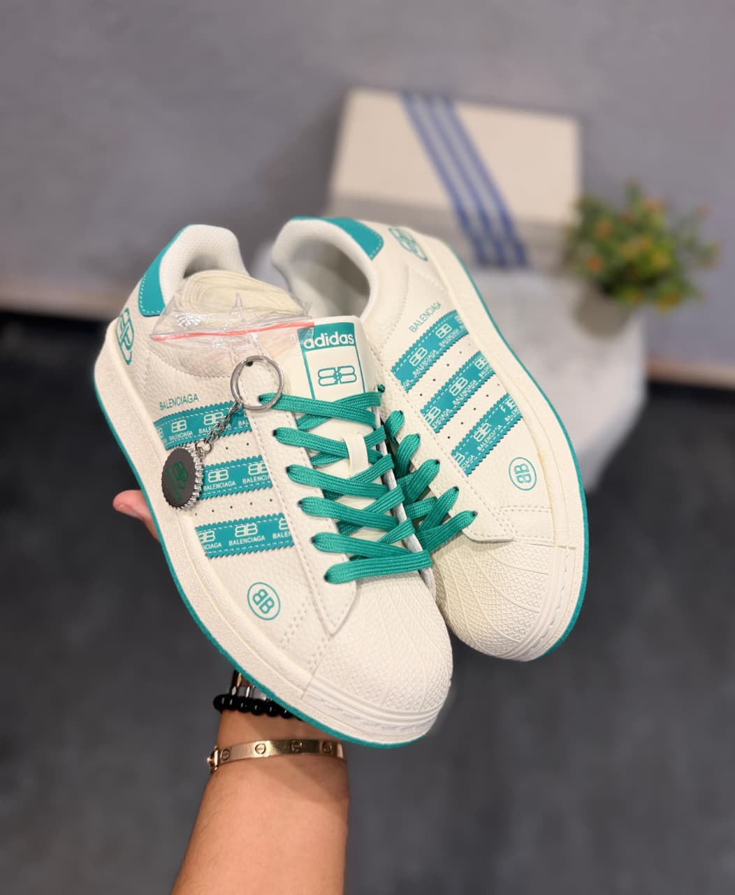 ADIDAS ORIGINALS SUPER STAR X BALENCIAGA KEYCHAIN