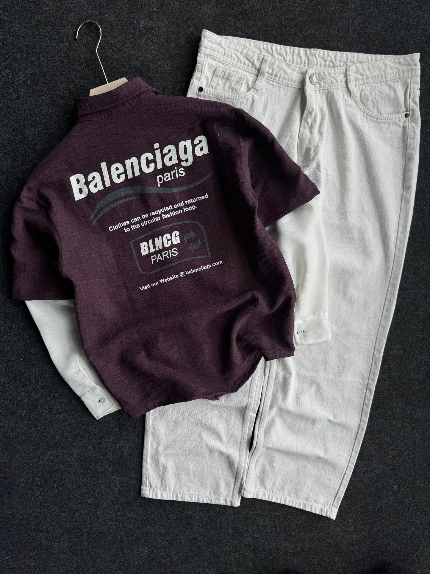 BAGGY PANT SLEEVELESS SHIRT COMBO