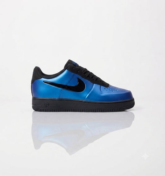 NIKE AIRFORCE FOAMPOSITE PRO METALLIC BLUE