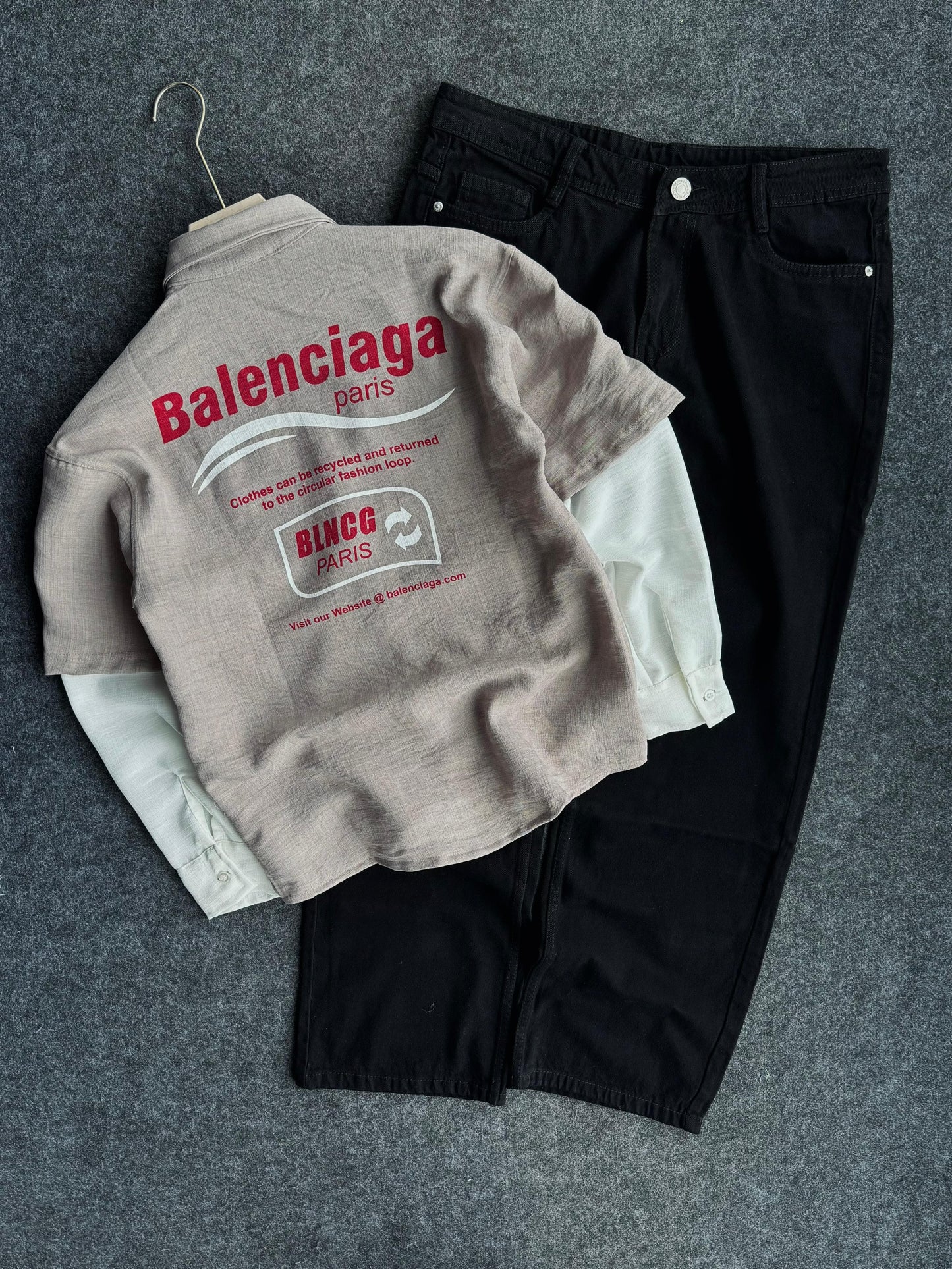 BAGGY PANT SLEEVELESS SHIRT COMBO