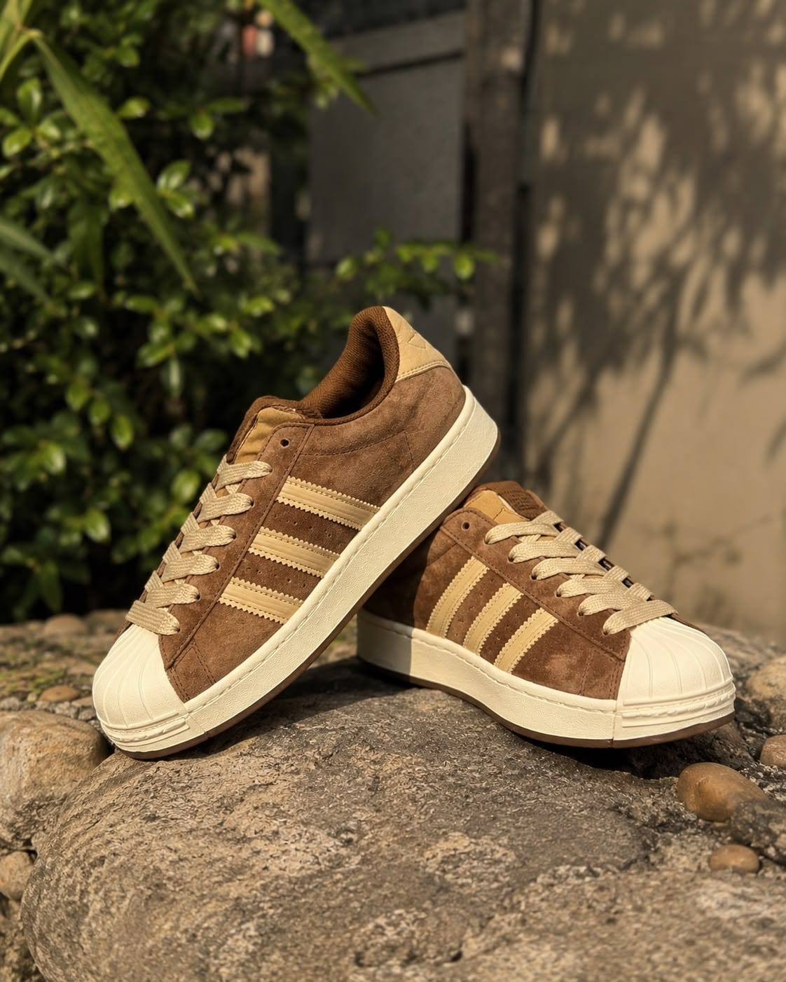 ADIDAS ORIGINALS SUPERSTAR SUEDE TAN