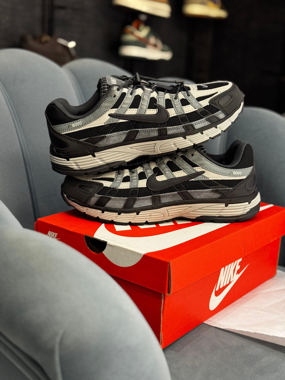 NIKE P 6000 TRAINER BLACK/GREY