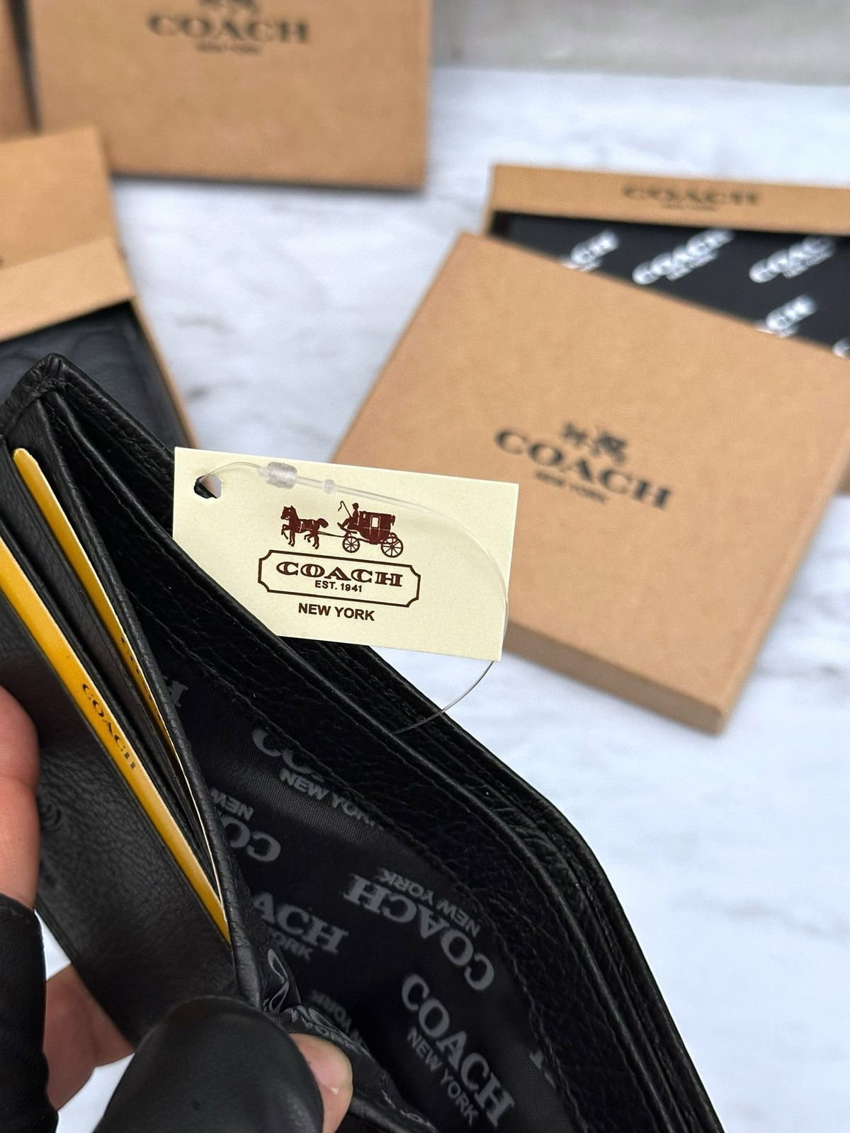 COACH LEATHER WALLETS