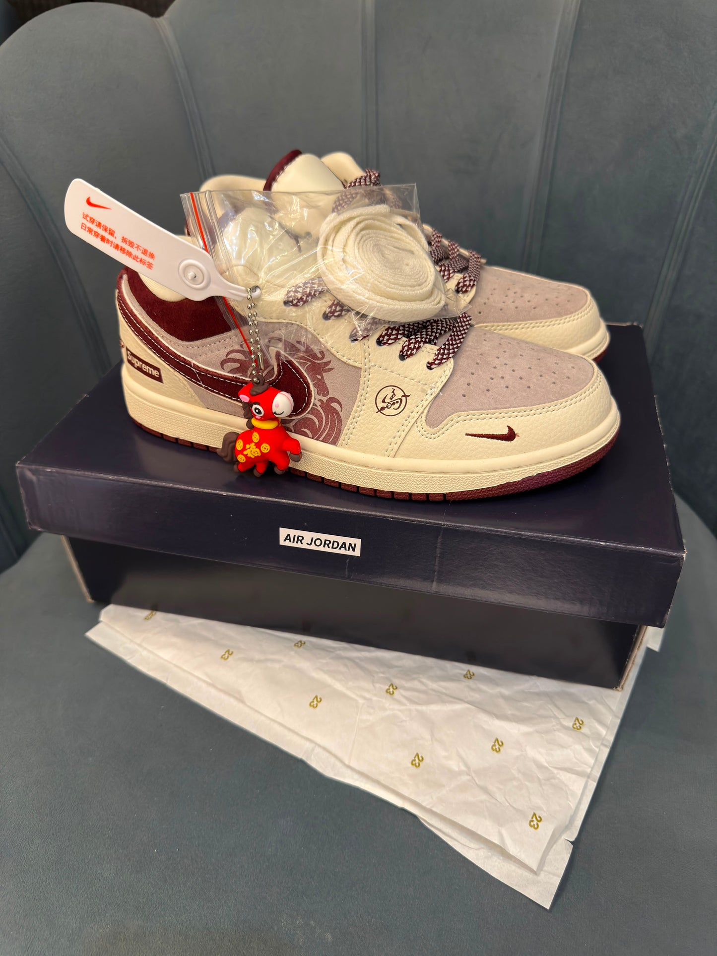 AIR JORDANS LOW X SUPREME YEAR OF HORSE