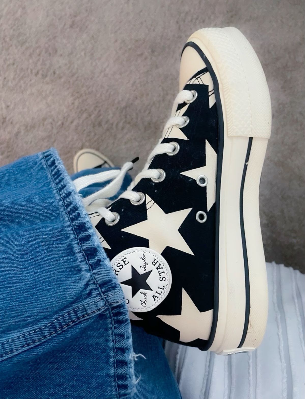 CONVERSE CHUCK 70 BIG STAR LIFT BLACK WHITE