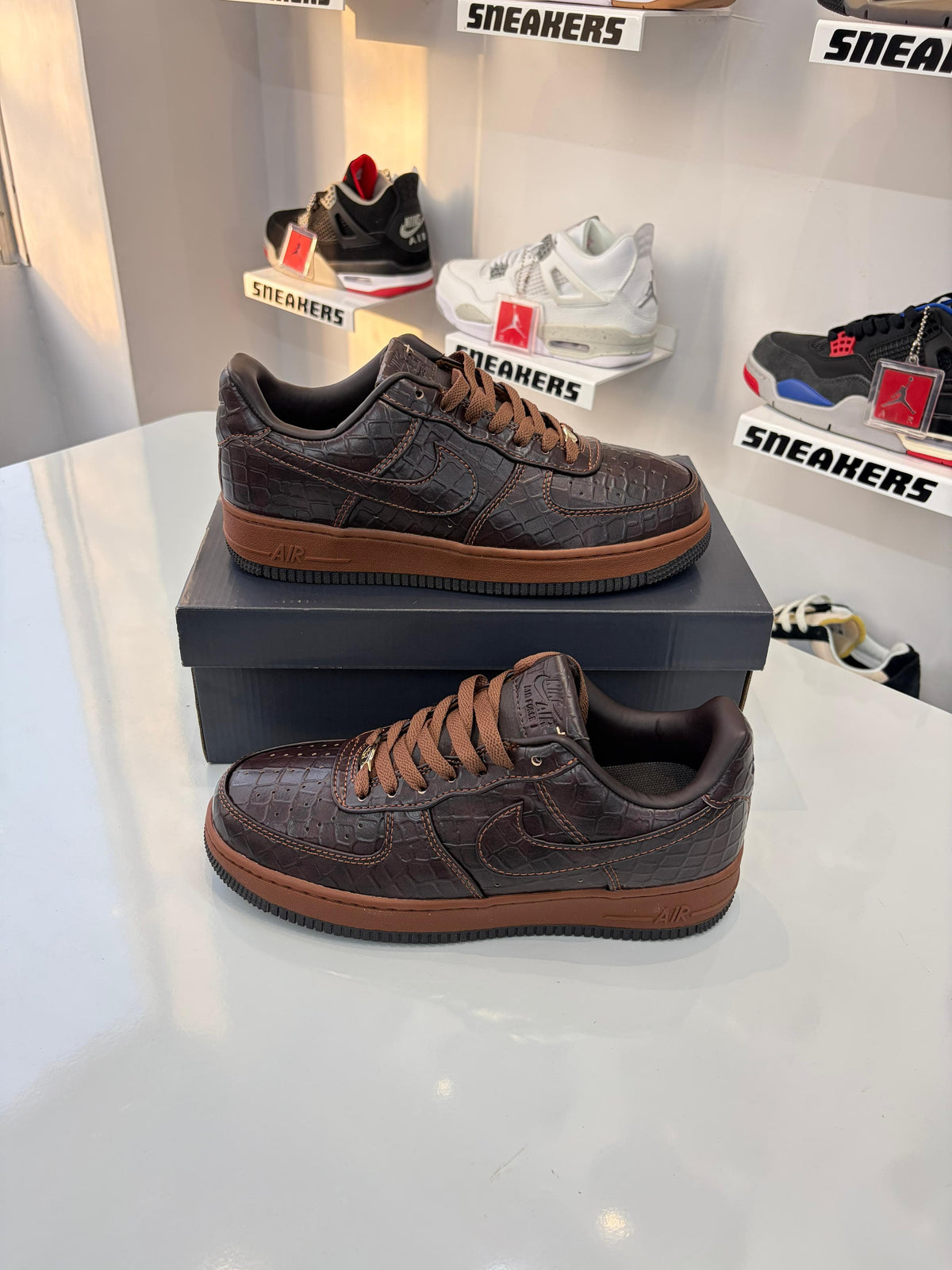 AIRFORCE  1 LOW FAUNA BROWN CROCODILE