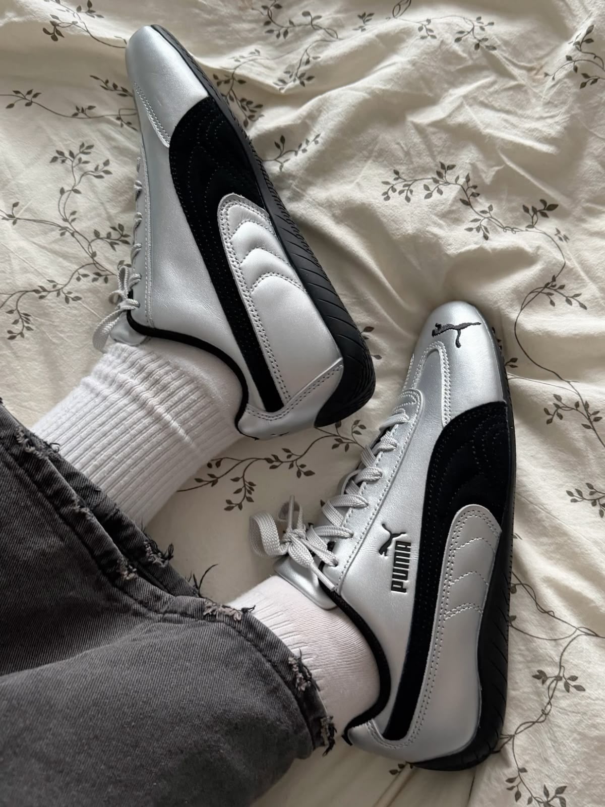PUMA SPEED CAT FULL METALLIC SILVER