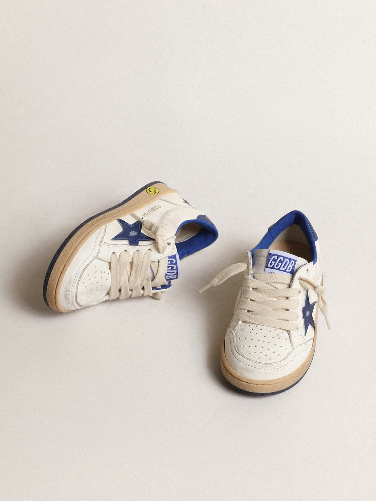ADIDAS GOLDEN GOOSE BALL STAR WHITE BLUE SNEAKERS