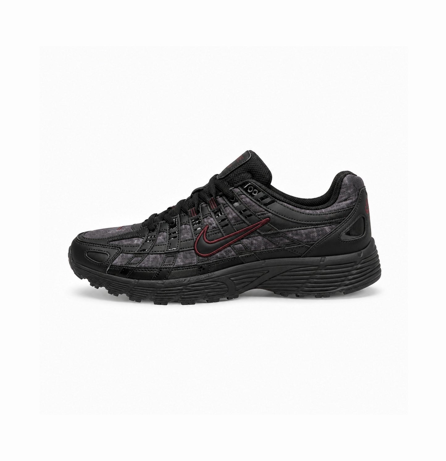 NIKE P 6000 TRAINER BLACK MAROON