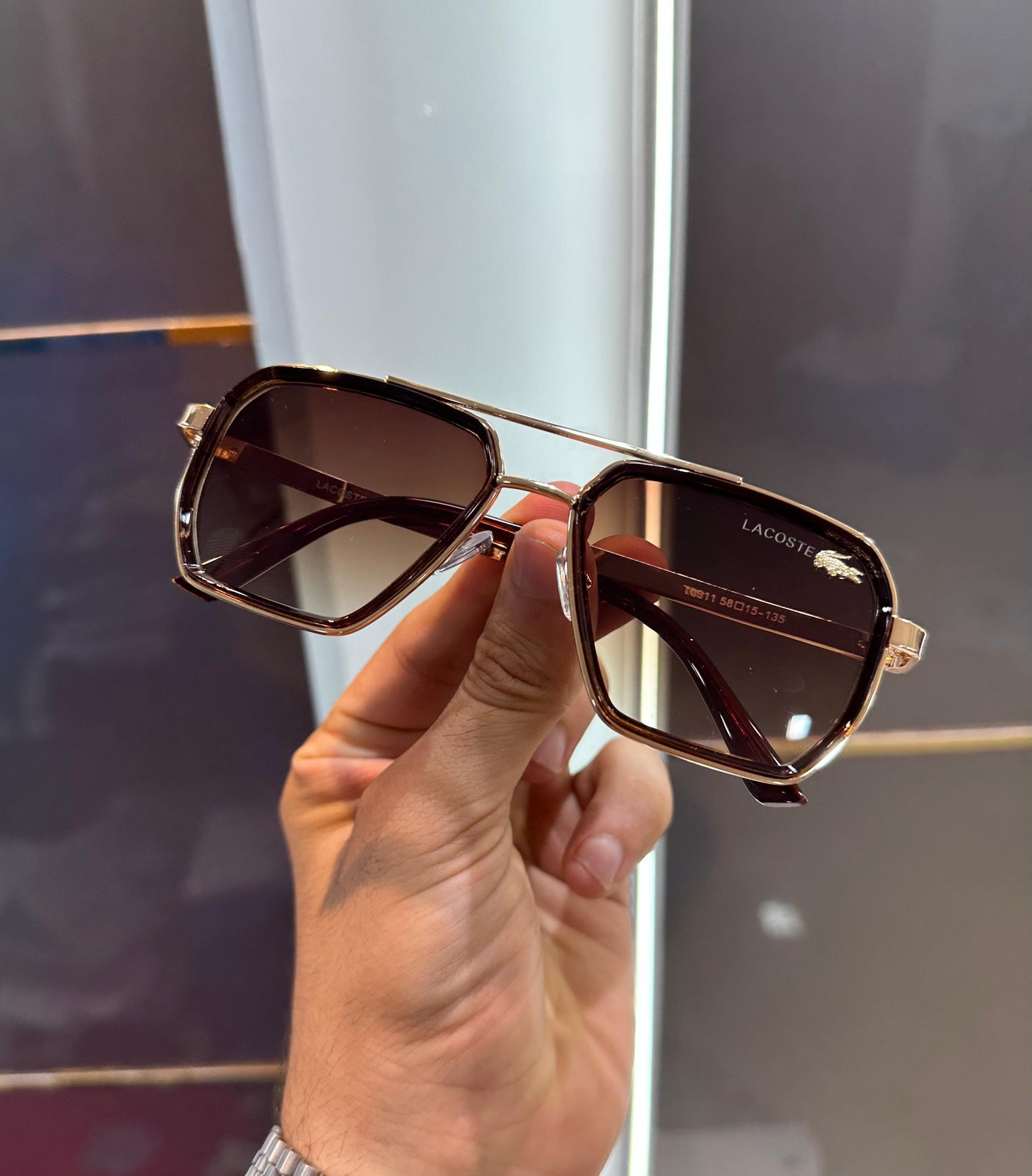 LACOSTE GOLD-BROWN