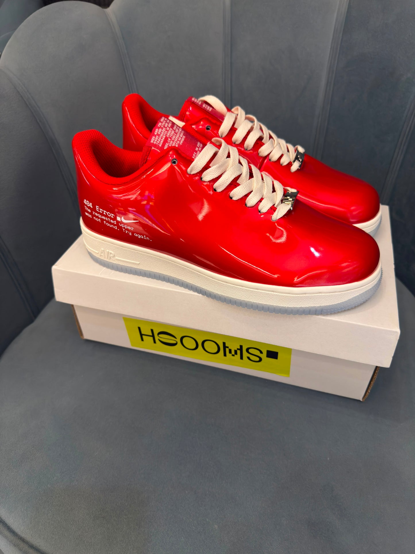 NIKE AIRFORCE ONE SWOOSH ERROR RED