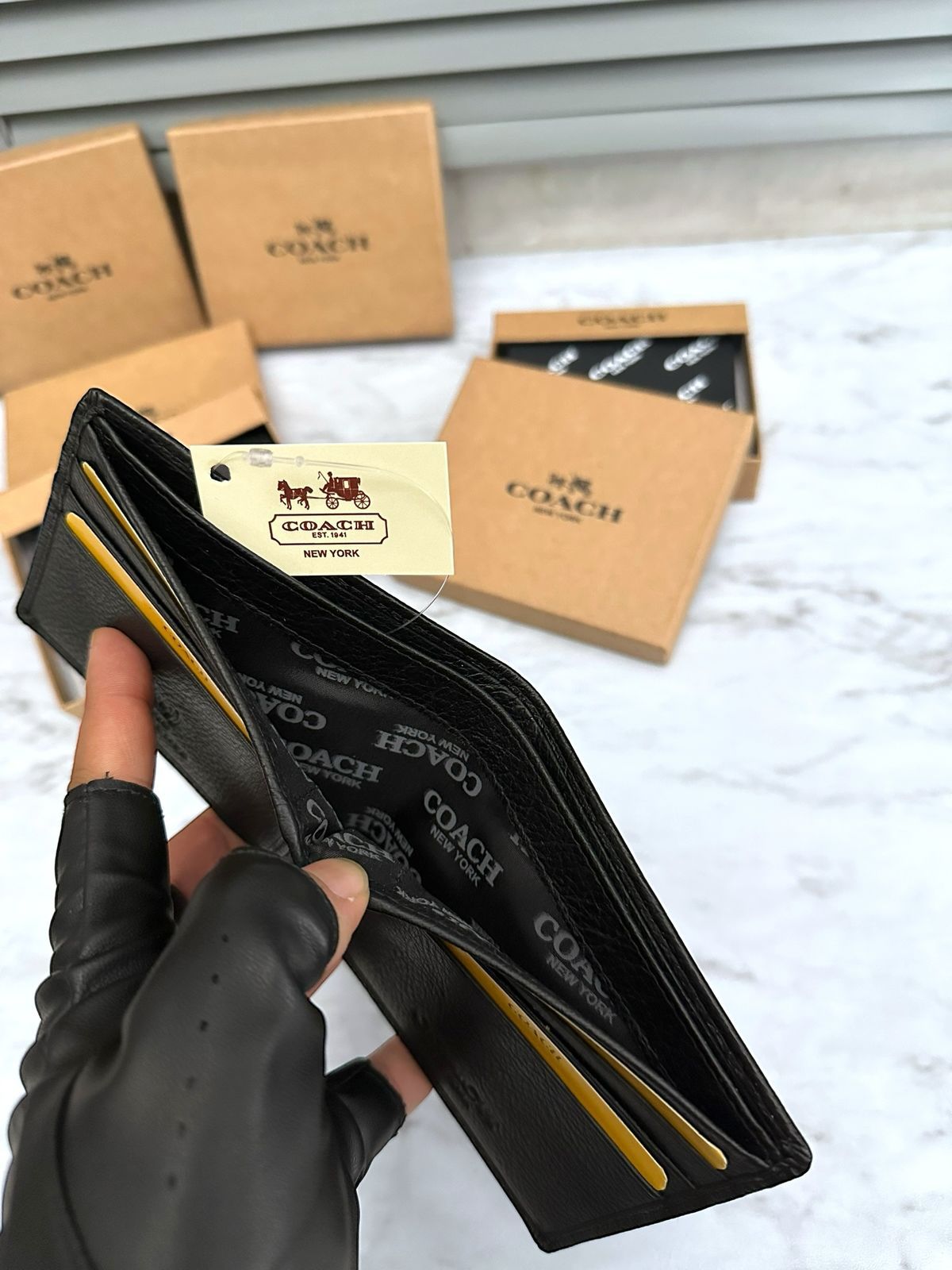 COACH LEATHER WALLETS