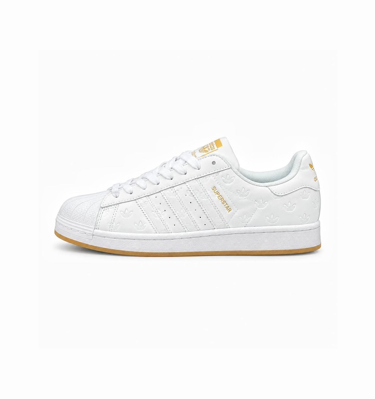 ADIDAS ORIGINAL SUPERSTAR EMBOSSED WHITE GUM