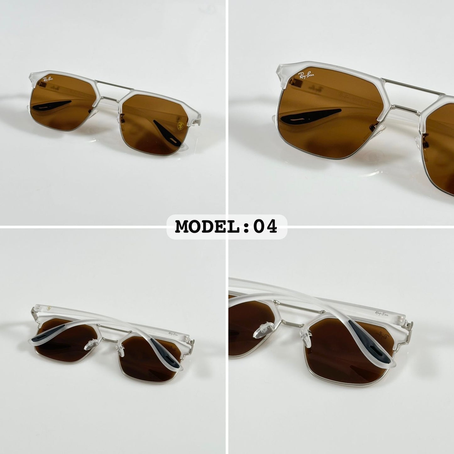 RAYBAN 04 ICE BROWN